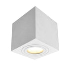 Plafoniera da Soffitto Quadrata ALMERIA Bianco GU10 Max 7W IP65