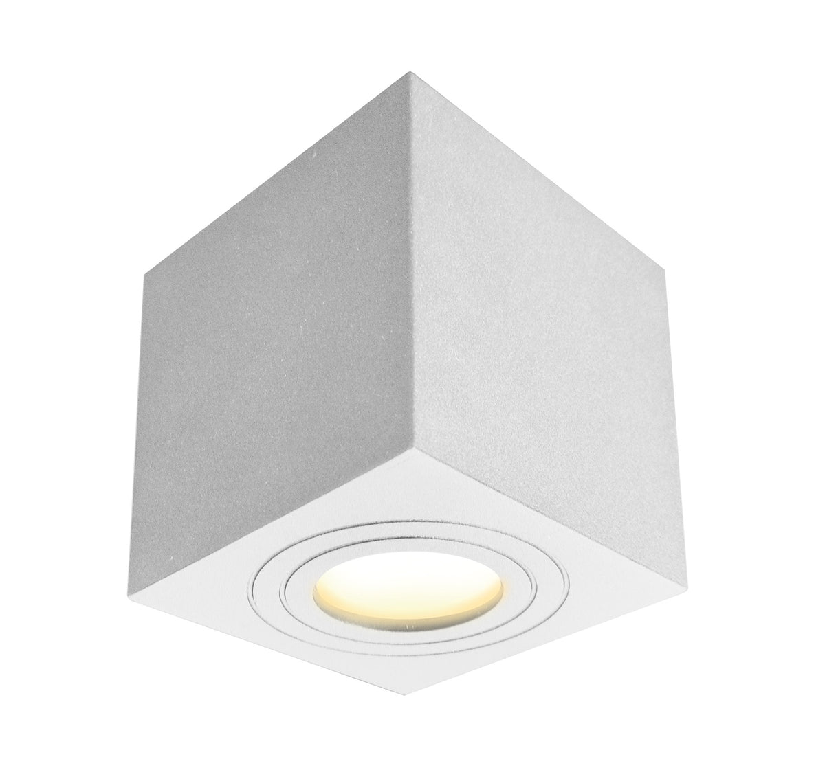 Plafoniera da Soffitto Quadrata ALMERIA Bianco GU10 Max 7W IP65