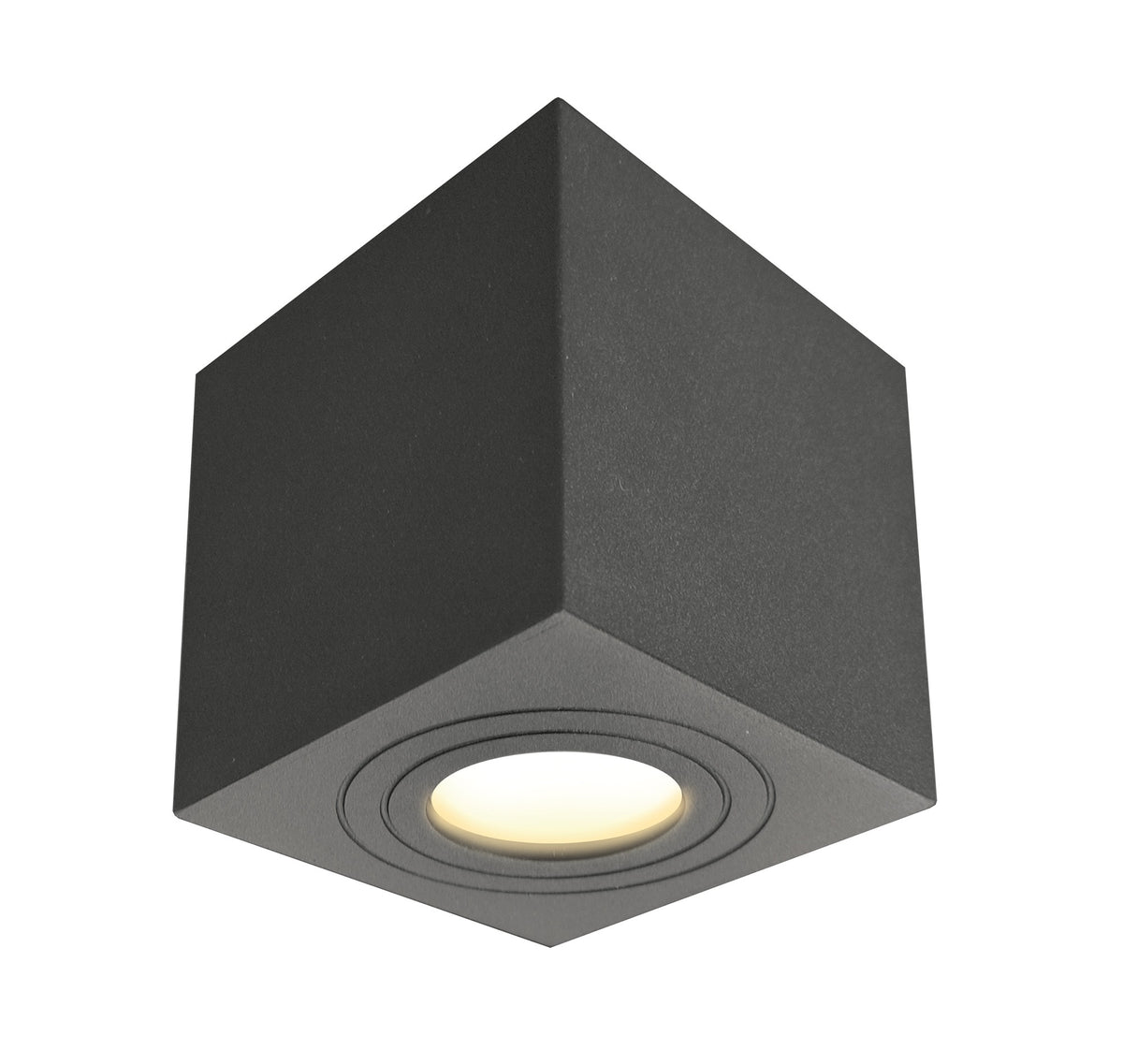 Plafoniera da Soffitto Quadrata ALMERIA Antracite GU10 Max 7W IP65