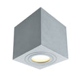 Plafoniera da Soffitto Quadrata ALMERIA Grigio Marina GU10 Max 7W IP65
