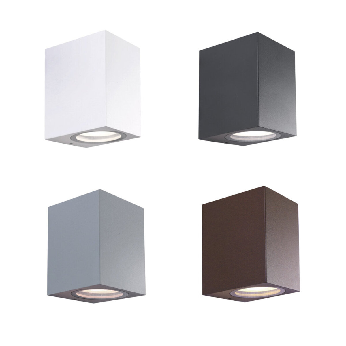 Applique da Parete TOLEDO 1 Grigio Marina GU10 Max 7W IP65