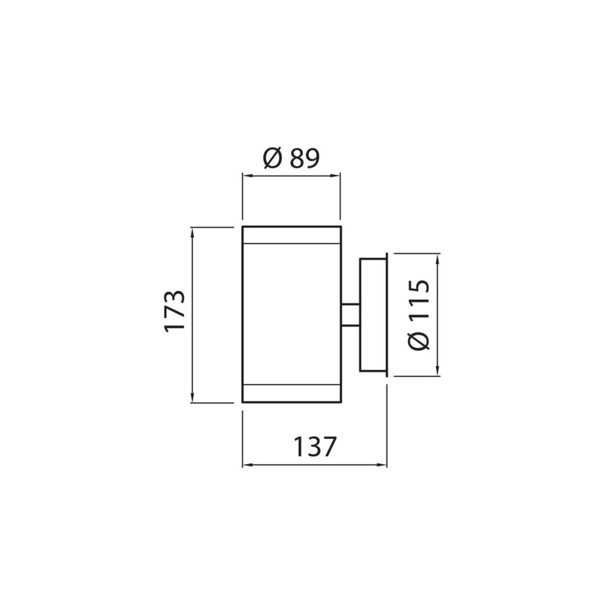Applique da Parete ALPPILA XL Antracite GU10 Max 2x7W IP44