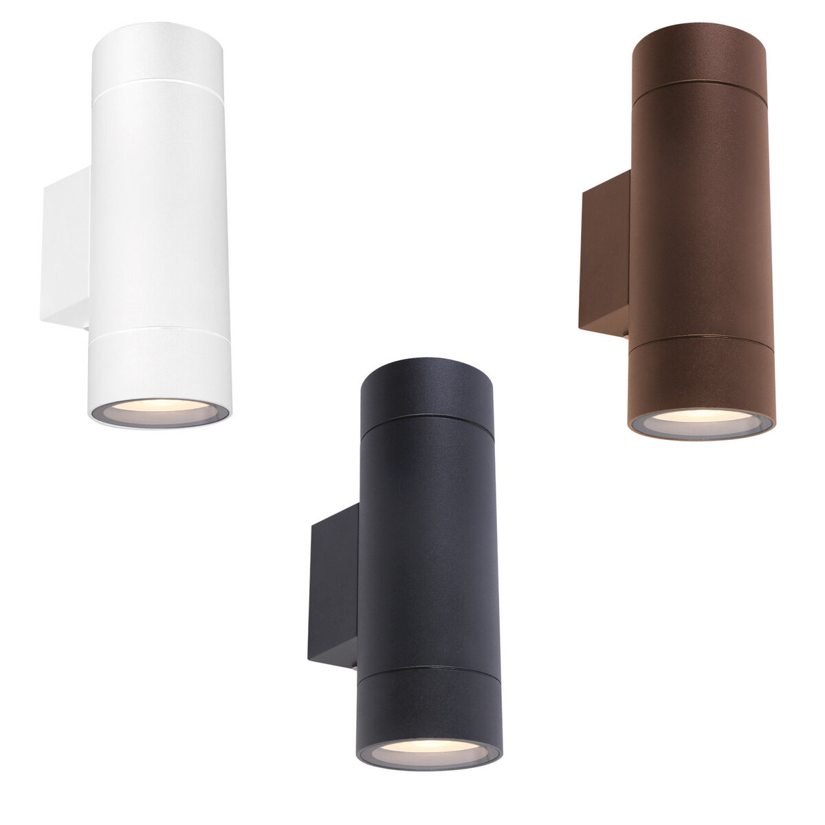 Applique da Parete GRANADA2 DUO Antracite GU10 Max 2x7W IP65