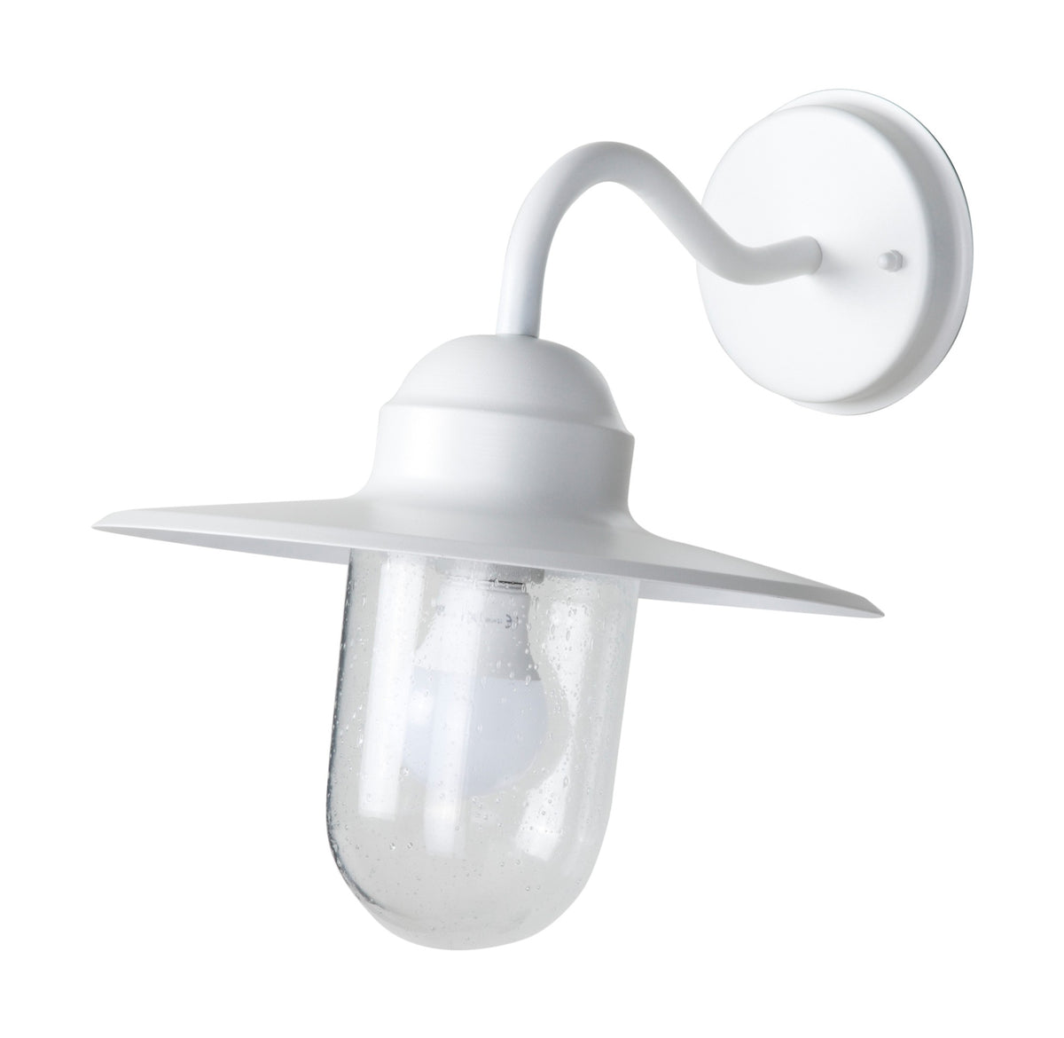 Applique da Parete ARVIKA Bianco Attacco E27 Max 60W IP44