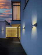 Applique da Parete LAGOS 1 Grigio Marina con Attacco E27 Max 20W IP54