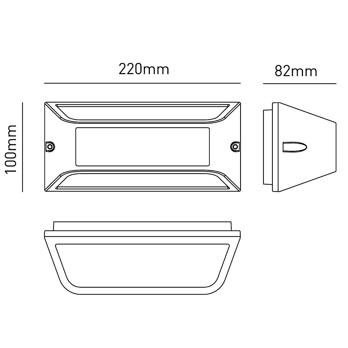 Applique da Parete LAGOS 2 Bianco con Attacco E27 Max 20W IP54