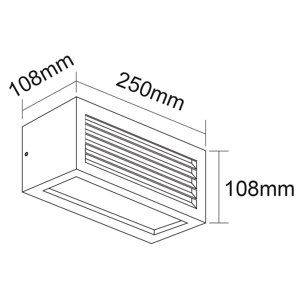 Applique da Parete VIGO 2 Corten con Attacco E27 Max 20W IP54