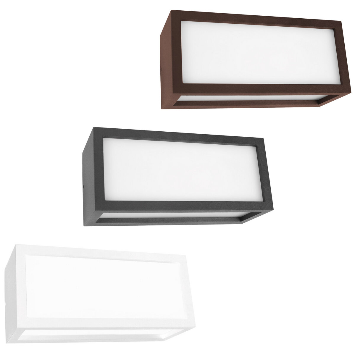 Applique da Parete VIGO 3 Bianco con Attacco E27 Max 20W IP54