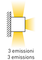 Applique da Parete VIGO 3 Antracite con Attacco E27 Max 20W IP54