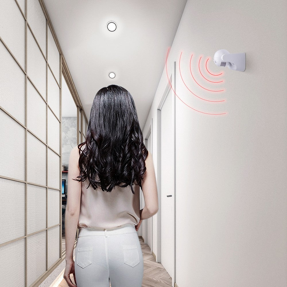 Sensore Movimento Infrarossi 180° PIR Crepuscolare IP44 Aigostar