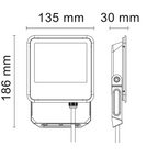 Proiettore Faro LED per Esterno ORLANDO 20 Bianco 20W 4000K 120° IP65
