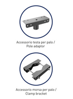 Proiettore Faro LED Esterno KYOTO 150 Grigio 150W 4000K 120x50° ASIMMETRICO IP66