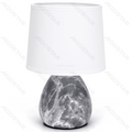 Lampada da Tavolo Abat Jour E14 in Ceramica Finto Marmo