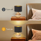 Lampada da Tavolo Abat Jour E14 in Ceramica Oro