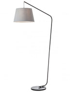 Lampada da Terra Piantana KERMIT Attacco E27 max 42W Nero e Grigio IP20