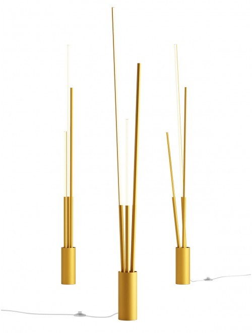 Lampada da Terra Piantana CARVER 36W 3000K/4000K Dimmerabile Oro IP20