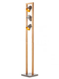 Lampada da Terra Piantana OAKER Attacco E14 max 3x28W in Legno IP20