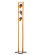 Lampada da Terra Piantana OAKER Attacco E14 max 3x28W in Legno IP20