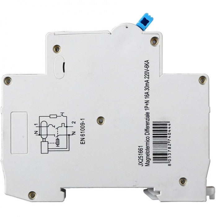 Ettroit Magnetotermico Differenziale 1P+N 16A 30mA 220V-6KA JX251661