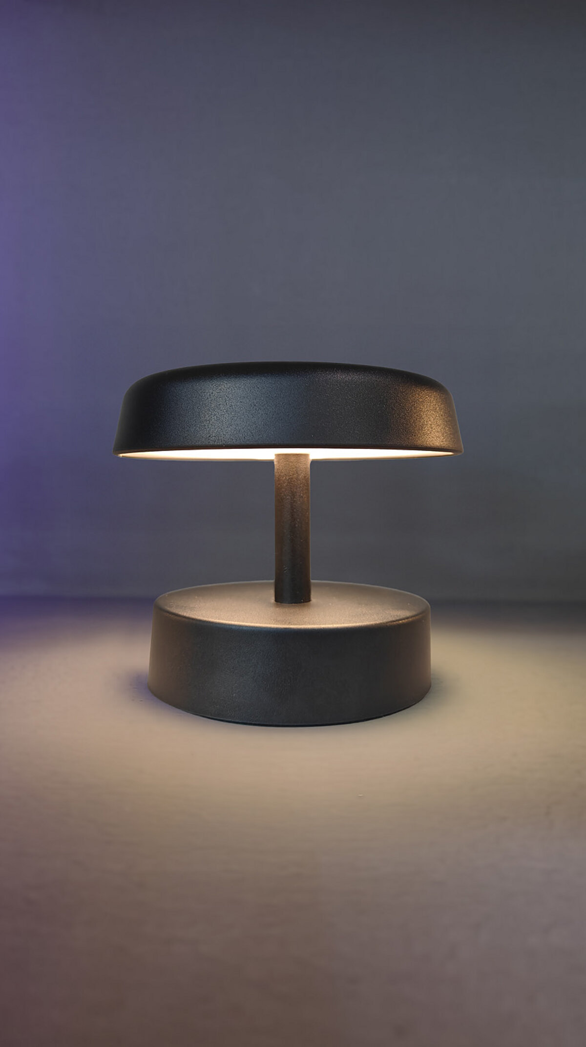 Lampada da Tavolo LED Ricaricabile SAN Nera 0,8W 3000K IP44