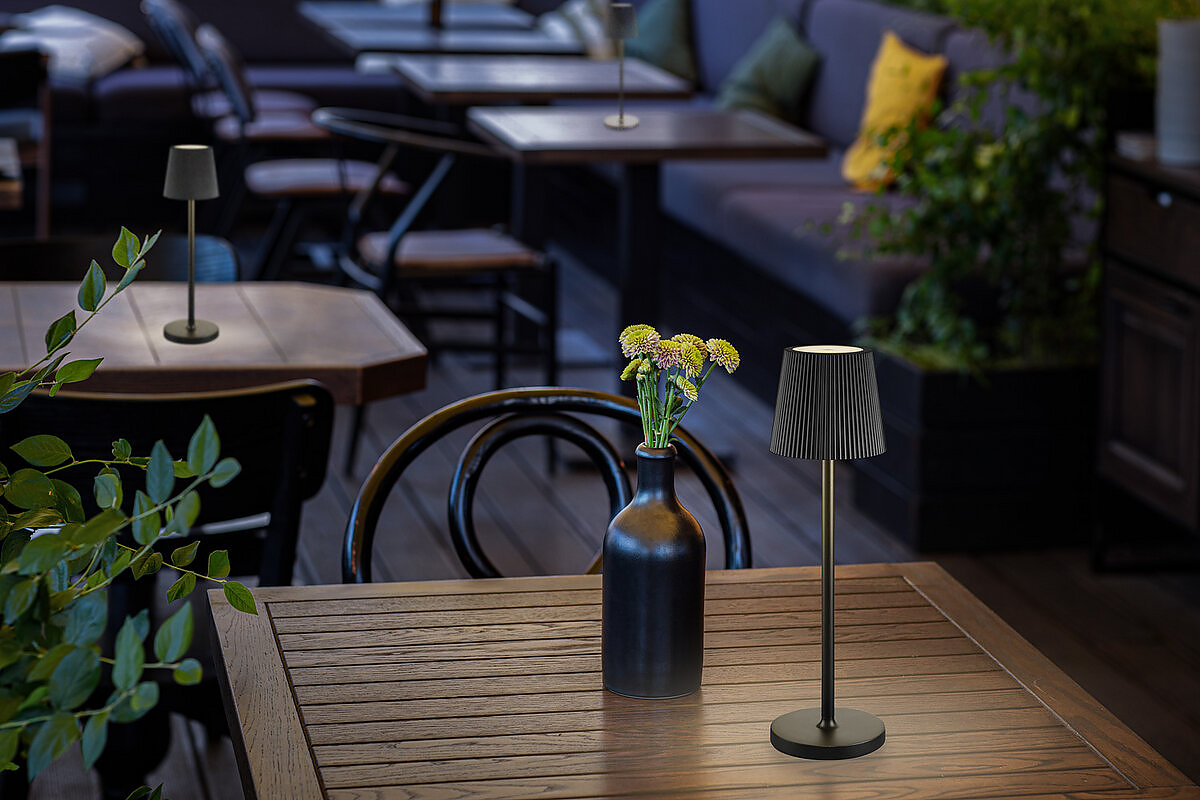 Lampada da Tavolo LED Ricaricabile EMMA Verde Salvia 3W 3000K IP54