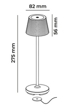 Lampada da Tavolo LED Ricaricabile EMMA MINI Bianca 1,5W 3000K IP54