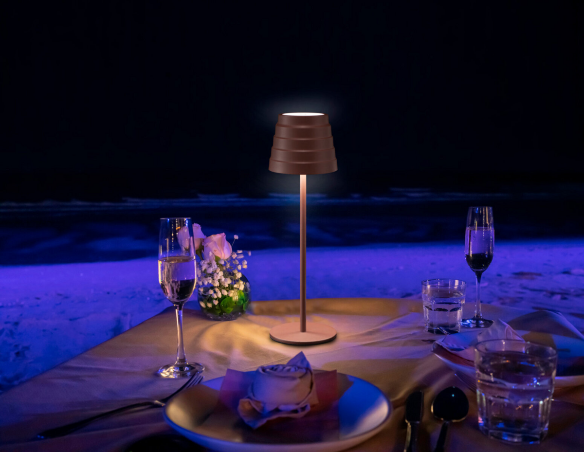 Lampada da Tavolo LED Ricaricabile MAYA Bianca 3W 3000K IP54