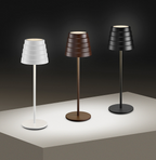 Lampada da Tavolo LED Ricaricabile MAYA Nera 3W 3000K IP54