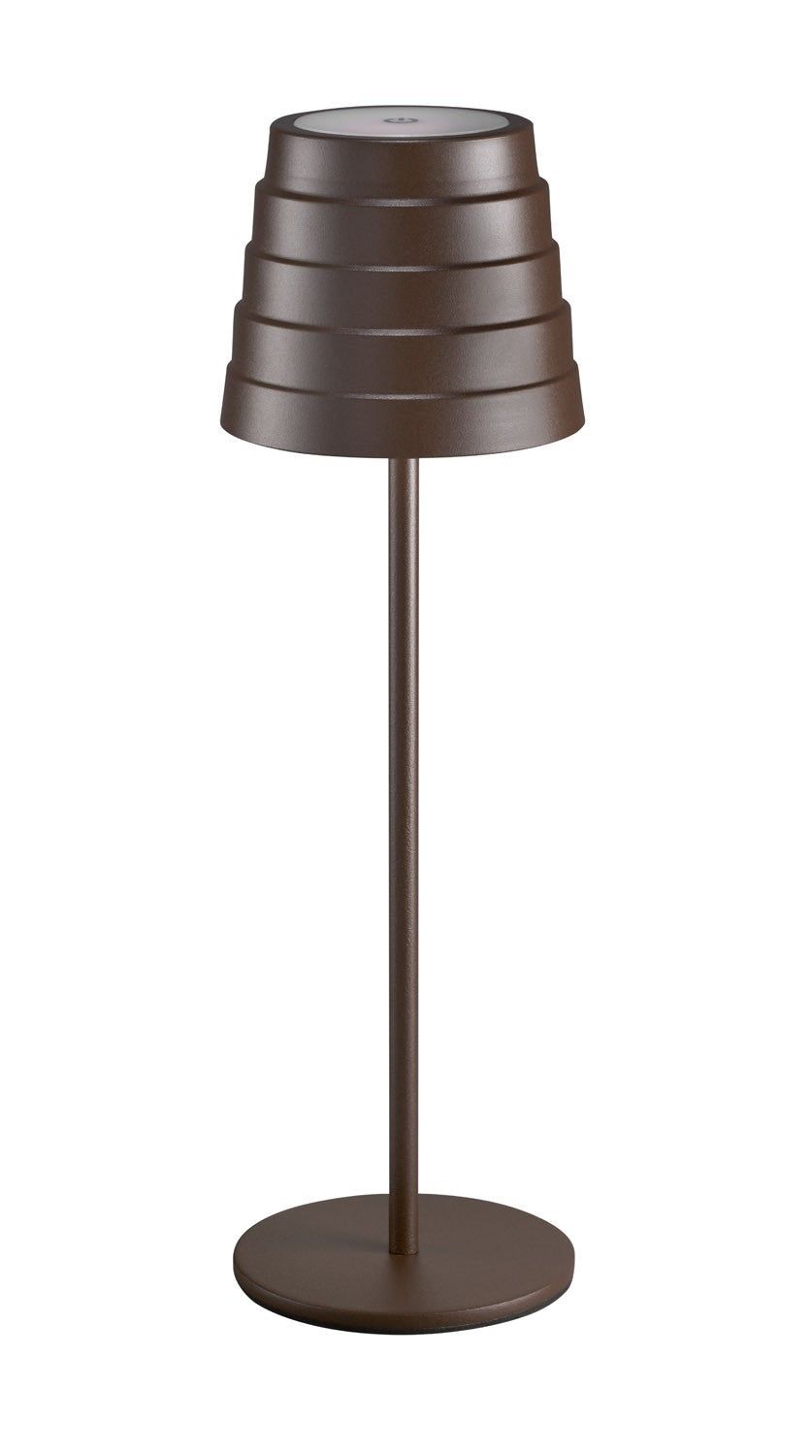 Lampada da Tavolo LED Ricaricabile MAYA Corten 3W 3000K IP54