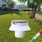 Segnapasso Picchetto da Giardino Solare FELICE 200 Bianco 2W Ø150 PIR CCT