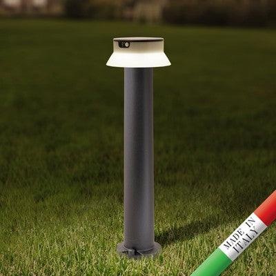 Lampione Solare da Giardino FELICE 800 Nero LED Ø150 PIR CCT