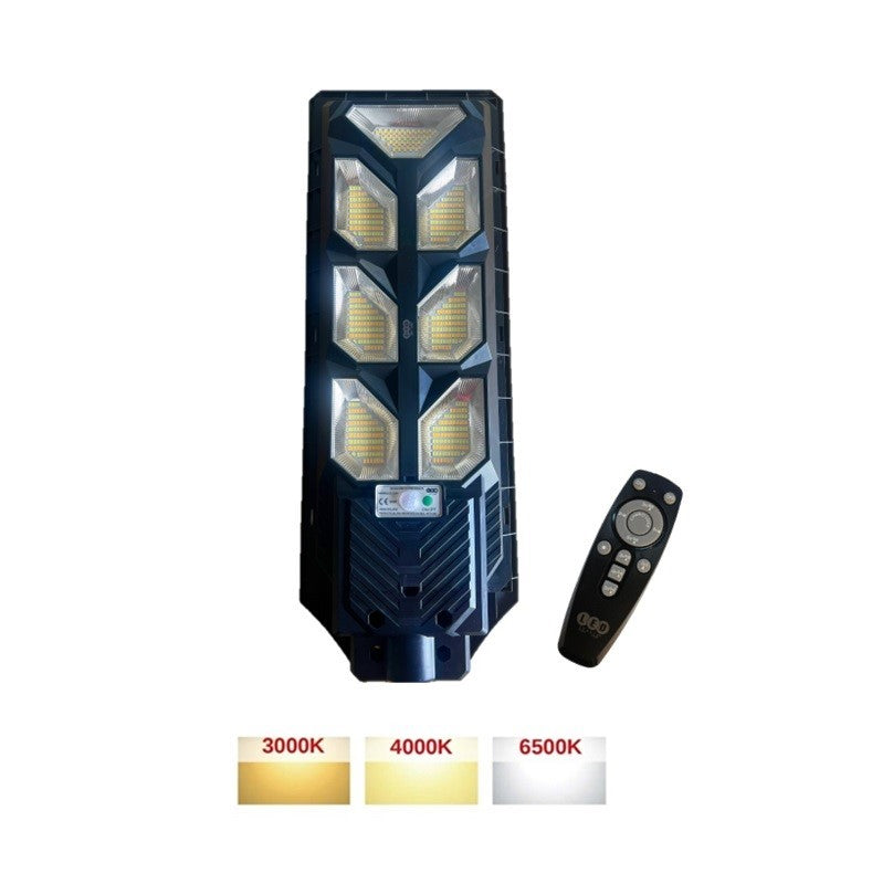 Lampione Faro Stradale Solare 360W CCT Con Sensore Crepuscolare e Movimento