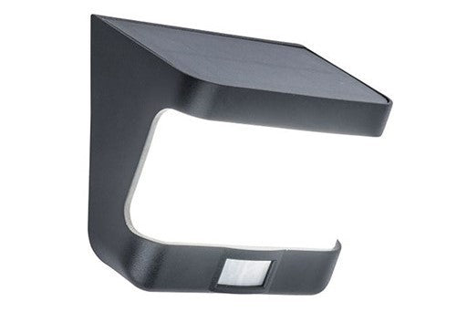 Applique da Esterno Solare TRY Nero Opaco 8W PIR 5000K IP54