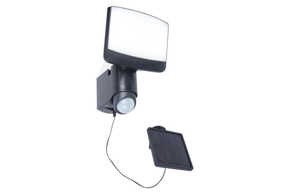 Faro con Pannello Solare SUNSHINE Grigio Scuro 7,5W 5000K PIR IP44