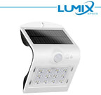 Applique da Parete LED Solare 1,5W 4000K 220lm Bianco con Sensori IP65