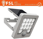 Faro da Esterno LED Solare 40W 6500K Bianco con Sensore Movimento IP65