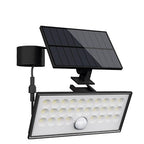 Faro da Esterno LED Solare 60W 6500K Nero S/Movimento Cavo 3mt IP65
