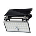 Faro da Esterno LED Solare 60W 6500K Nero con Sensore Movimento IP65