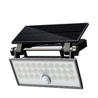 Faro da Esterno LED Solare 60W 6500K Nero con Sensore Movimento IP65