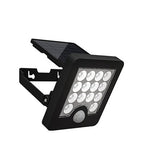 Faro da Esterno LED Solare 40W 6500K Nero con Sensore Movimento IP65