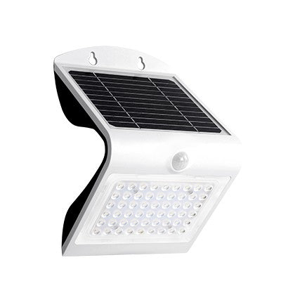Applique da Parete LED Solare 4W 500lm Bianco con Sensori IP65