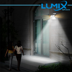 Applique da Parete LED Solare 1,5W 4000K 220lm Bianco con Sensori IP65