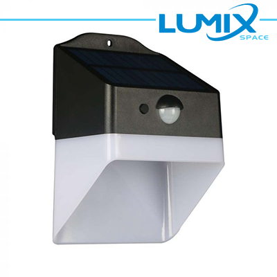 Applique da Parete LED Solare 2W 4000K 220lm con Sensori