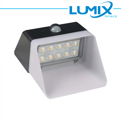 Applique da Parete LED Solare 2W 4000K 220lm con Sensori