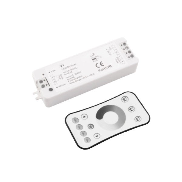 Controller e Telecomando RF 8,5A 5-36V 40-288W Per Strisce Monocolore