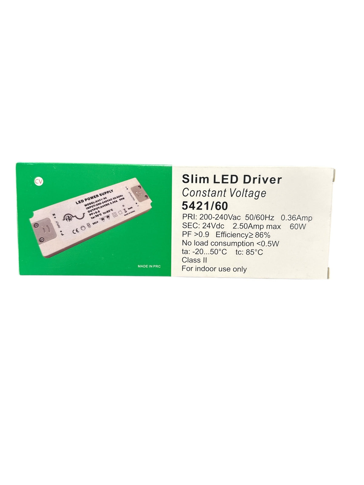Trasformatore Alimentatore Piatto Slim 60W 24V IP20 FAI
