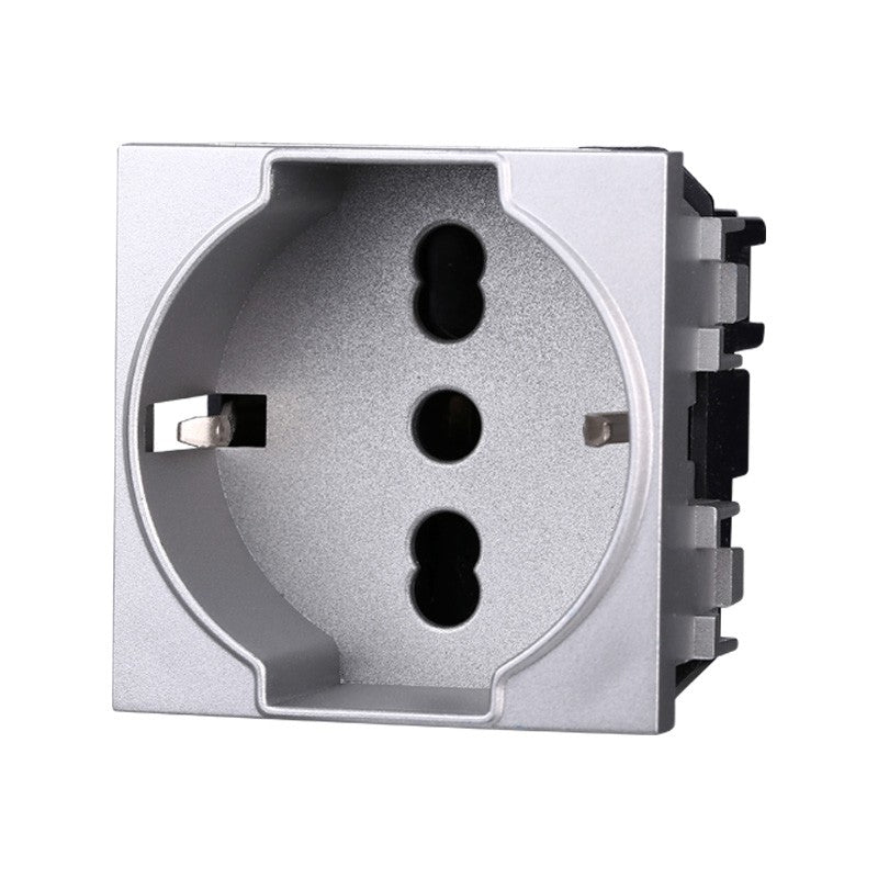 Presa Schuko 2+T 16A Compatibile Bticino Living Light LG2102
