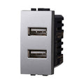 Presa USB 2 Posti 2.1 AMH Bticino Living Light LG2402
