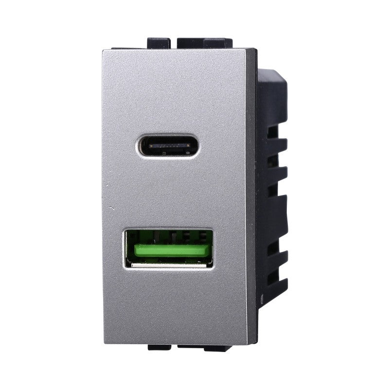 Presa USB 2 In 1 USB+TYPE-C 3.1AMH Bticino Living Light LG3002