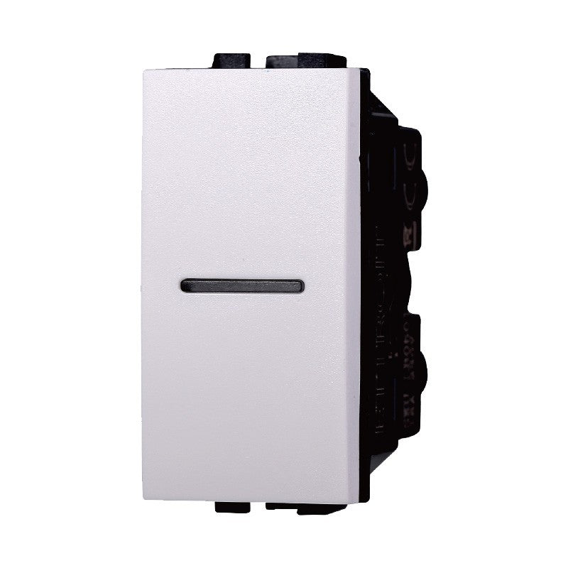 Interruttore 1P Assiale Compatibile Bticino Living Light LB0501